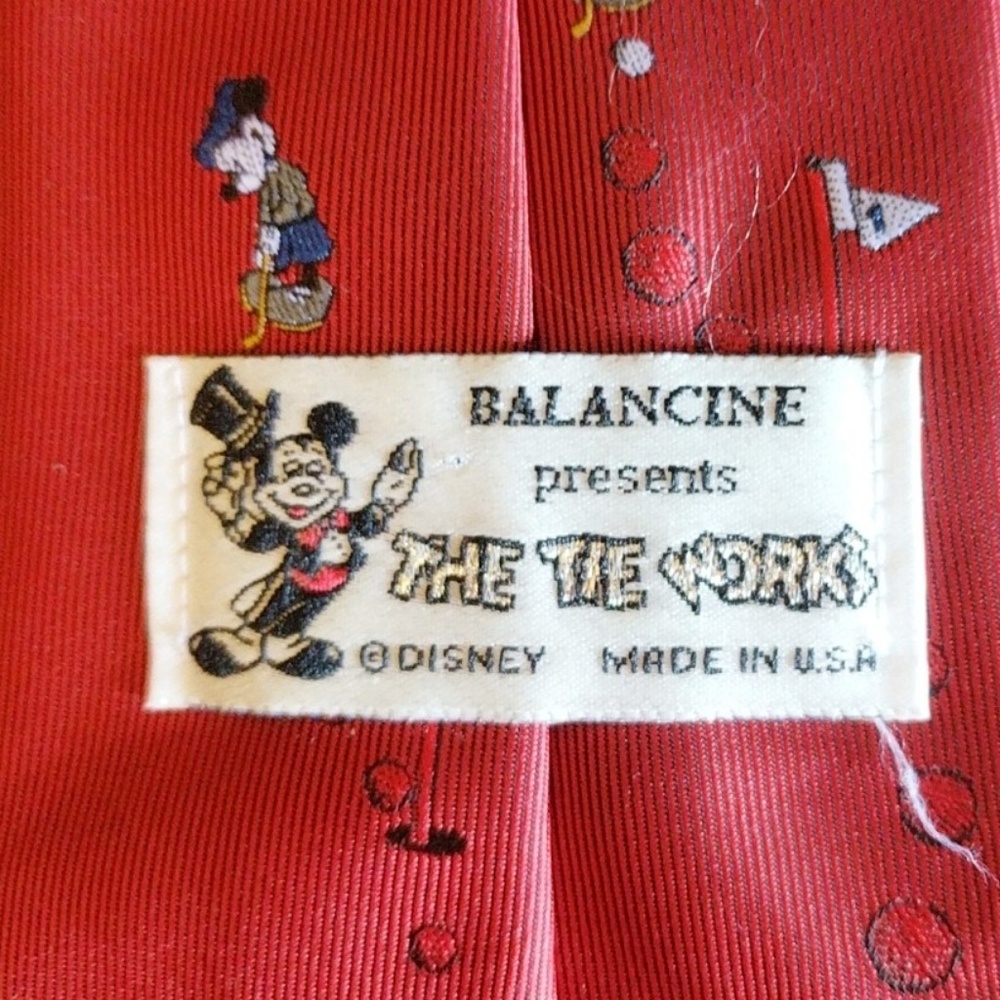 Vintage Balancine "The Tie Works" Disney Golf Tie